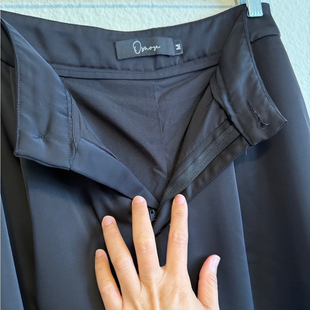 OSMOSE ~Black Wide-Leg Pants~Size M - Picture 13 of 14